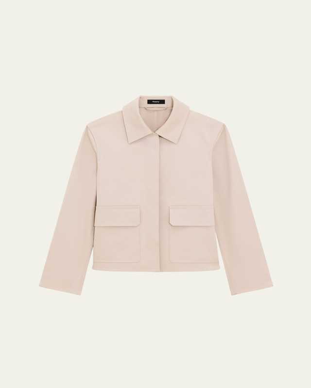 Short Boxy Trench Jacket